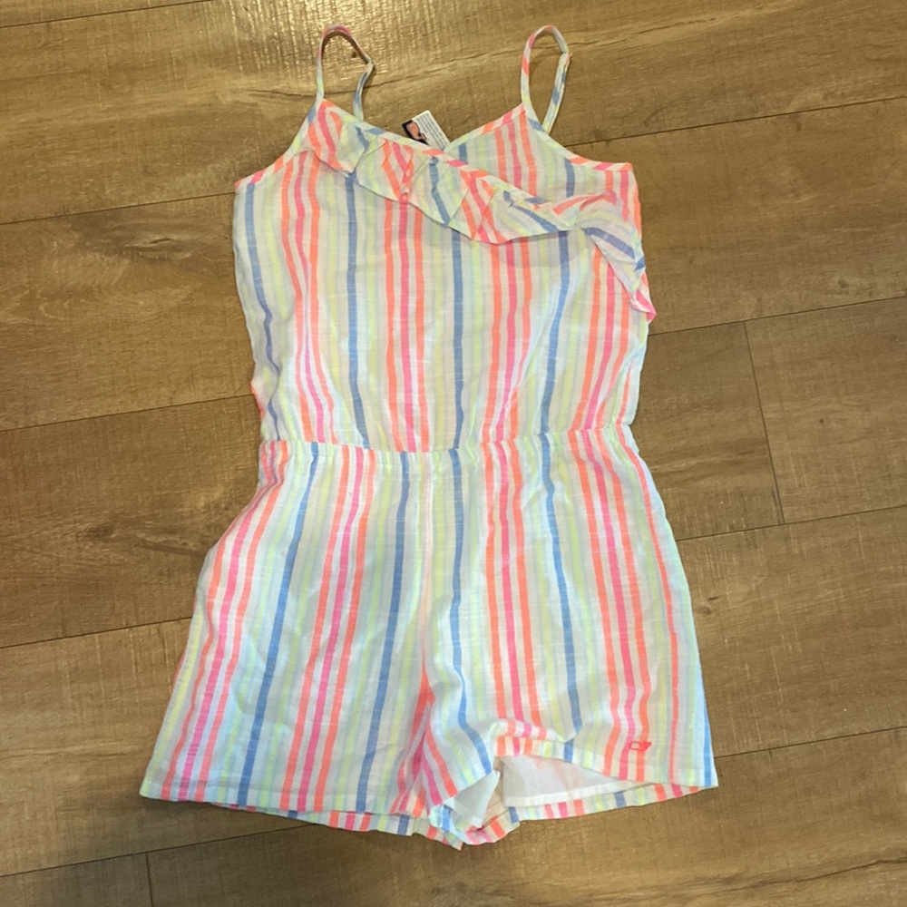 NWT Vineyard Vines Girls Size 14 Neon Romper